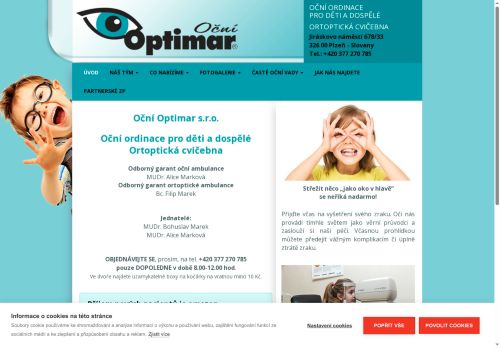 Zobrazit webové stránky Oční ambulance Optimar - MUDr. Alice Marková
