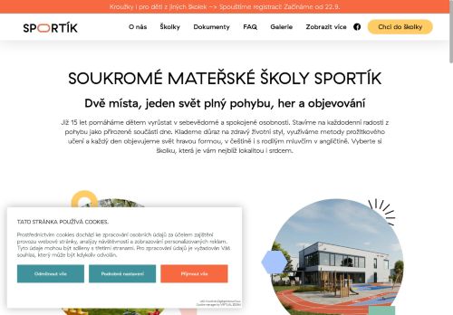 Mateřská škola Sportík s.r.o. nabízí práci na pozici rodilý mluvčí,učitel MŠ (m/ž) v obci Horoměřice