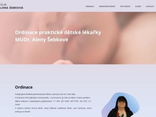 Praktický lékař pro děti a dorost - MUDr. Alena Šebková