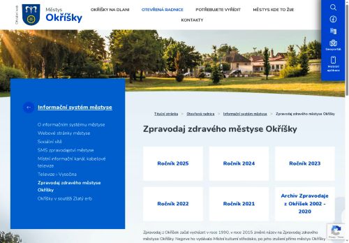 Zobrazit webové stránky Zpravodaj z Okříšek
