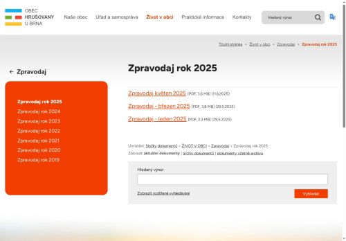 Zobrazit webové stránky Hrušovanský zpravodaj