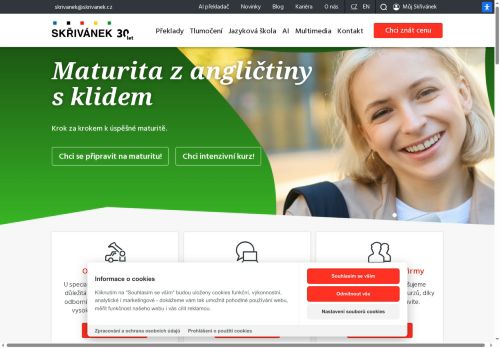 Zobrazit webové stránky Skřivánek