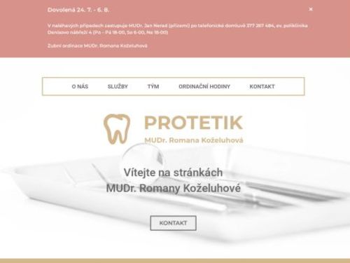 PROTETIK zubní ordinace s.r.o. - MUDr. Romana Koželuhová