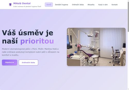 Zobrazit webové stránky Zubní ordinace MHolá Dental s.r.o. - MUDr. Martina Holá