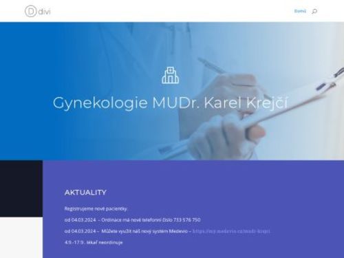 Gynekologická ambulance - MUDr. Karel Krejčí