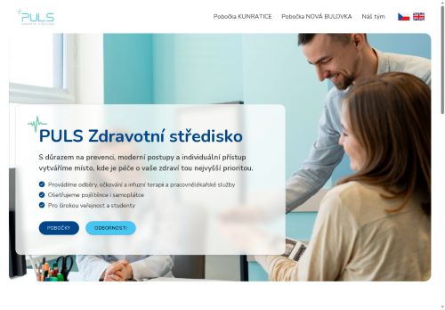 Webové stránky PULS, s.r.o., Praha