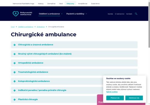 Zobrazit webové stránky Mamologická ambulance - Rokycanská nemocnice