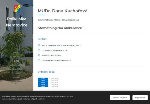 Zobrazit webové stránky Zubní ordinace - MUDr. Dana Kuchařová