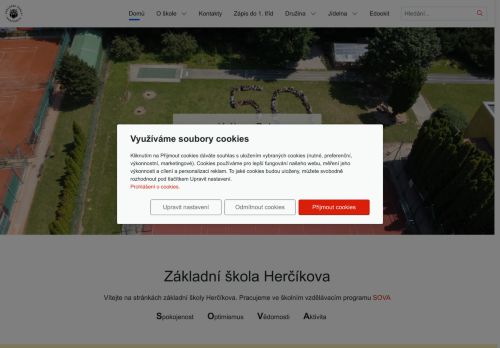 Webové stránky Základní škola, Brno, Herčíkova 19, příspěvková organizace, Brno