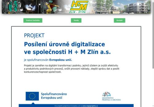 Zobrazit webové stránky H + M Zlín, a.s.