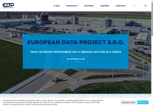 Webové stránky European Data Industries s.r.o., Rousínov
