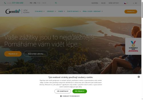 Zobrazit webové stránky Gemini Oční klinika Vyškov