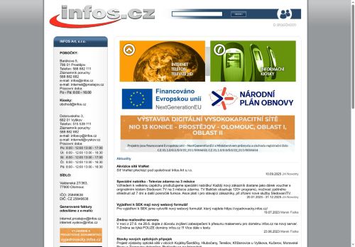 Zobrazit webové stránky INFOS Art, s.r.o. Vyškov