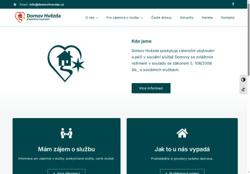 Domov Hvězda, příspěvková organizace nabízí práci na pozici Kuchař/ka v obci Hvězdlice
