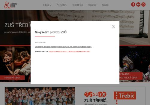 Zobrazit webové stránky Základní umělecká škola Třebíč
