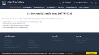 Zobrazit webové stránky Základní škola Bartuškova Třebíč