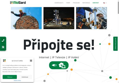MIDGARD Networks s.r.o. nabízí práci na pozici SERVISNÍ TECHNIK (M/Ž) v obci Třebíč