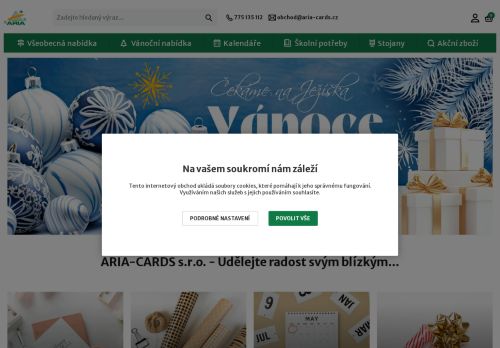 Zobrazit webové stránky ARIA-CARDS s.r.o.