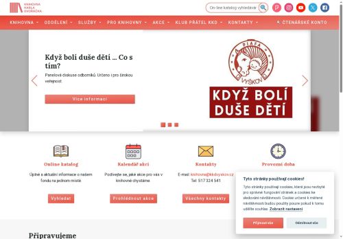 Zobrazit webové stránky Knihovna Karla Dvořáčka ve Vyškově