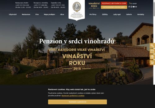 Zobrazit webové stránky Vinařský penzion André