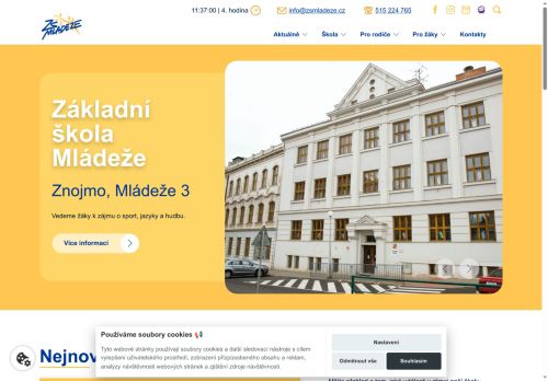 Zobrazit webové stránky Základní škola, Znojmo, Mládeže 3
