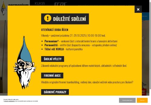 Zobrazit webové stránky Permonium® zábavní park s příběhem