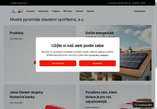 Zobrazit webové stránky Modrá pyramida stavební spořitelna, a.s.