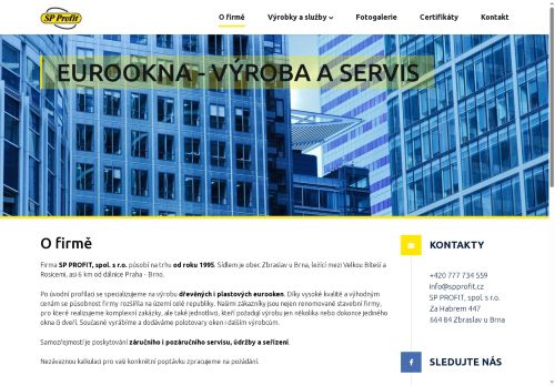 Zobrazit webové stránky SP PROFIT, spol. s r.o.