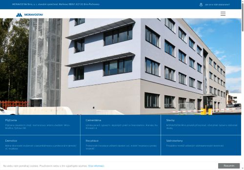 MORAVOSTAV Brno, a.s. stavební společnost nabízí práci na pozici Strojník (m/ž) v obci Modřice