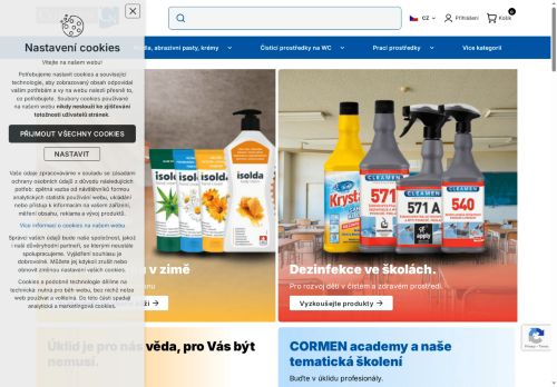 Webové stránky CORMEN s.r.o., Bystřice nad Pernštejnem