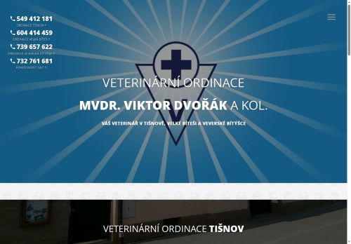 Zobrazit webové stránky Veterinární ordinace  - MVDr. Viktor Dvořák