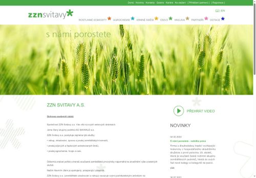 Webové stránky AG MAIWALD a.s., Pohořelice