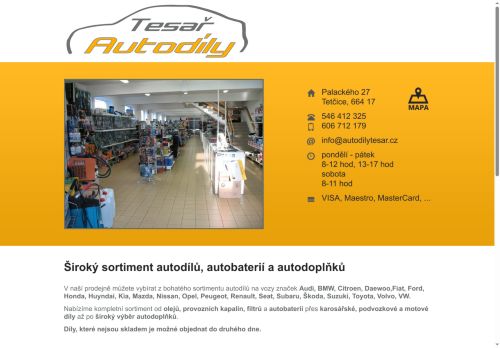 Zobrazit webové stránky Pavel Tesař - AKUMULÁTORY