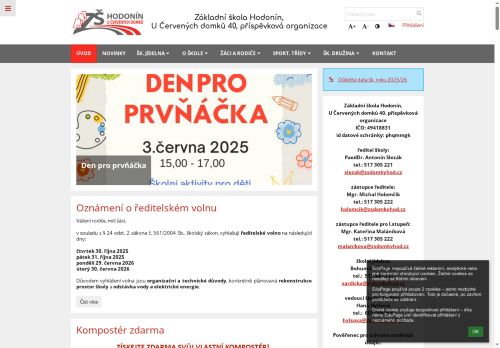 Zobrazit webové stránky Základní škola Hodonín, U Červených domků 40