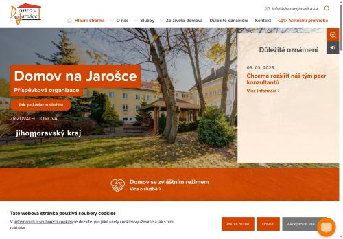 Domov na Jarošce, příspěvková organizace nabízí práci na pozici sociální pracovník/ce - vedoucí péče v obci Hodonín