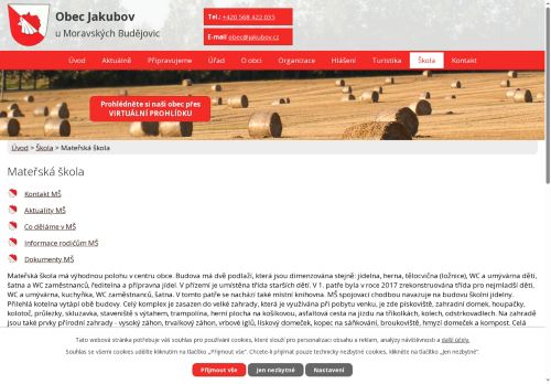 Zobrazit webové stránky MŠ Jakubov