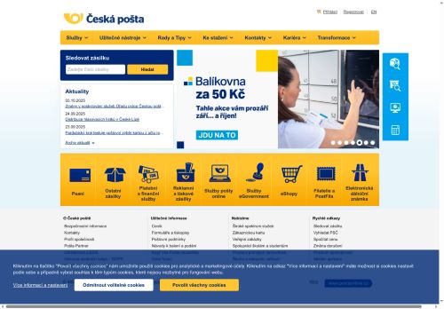 Zobrazit webové stránky Pošta Jevišovice