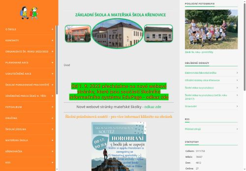 Základní škola a Mateřská škola Křenovice, okres Vyškov nabízí práci na pozici Asistent pedagoga (m/ž) v obci Křenovice