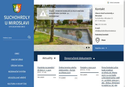 Zobrazit webové stránky Obecní úřad Suchohrdly u Miroslavi