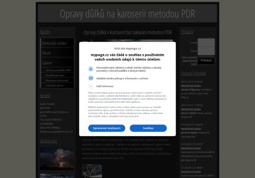 Zobrazit webové stránky Kočár Tomáš - Opravy důlků v karoserii