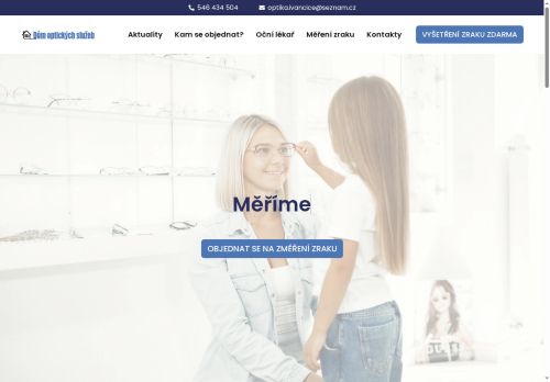 Zobrazit webové stránky Dům optických služeb – Optika Jánová – Němec
