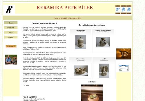 Zobrazit webové stránky Keramika Petr Bílek