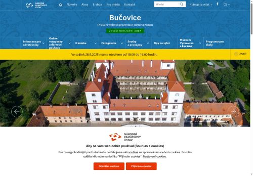 Zobrazit webové stránky Státní zámek Bučovice