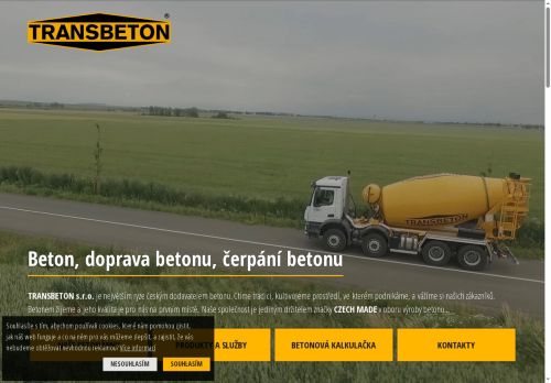 Zobrazit webové stránky TRANSBETON s.r.o.