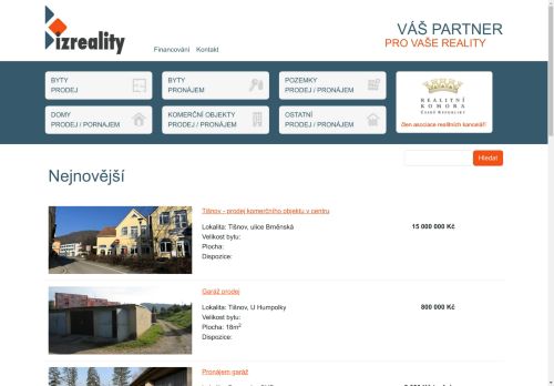 Zobrazit webové stránky Izreality