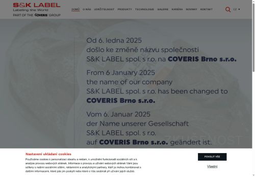 Zobrazit webové stránky S&K LABEL spol. s r.o.