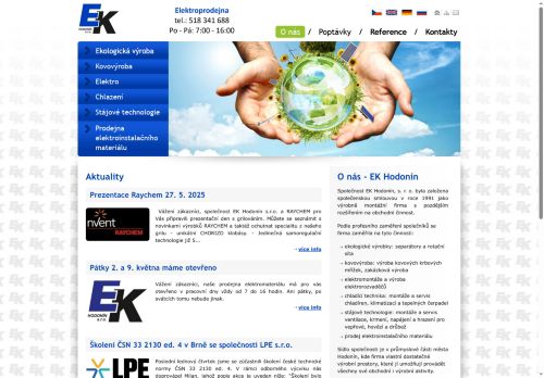 EK Hodonín, s.r.o. nabízí práci na pozici zámečník, motnážník, svářeč M/Ž v obci Hodonín