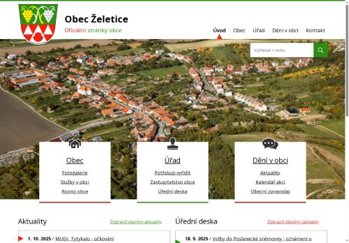 Zobrazit webové stránky Obecní úřad Želetice